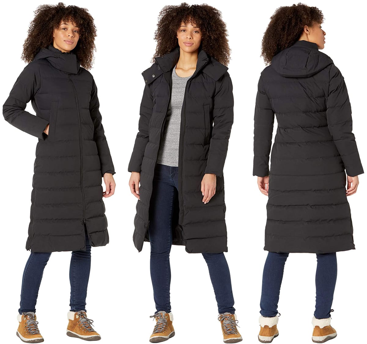 The Prospect coat has a long silhouette that features Marmot MemBrain 2-layer waterproof/breathable fabric and 800-fill-power-down insulation finished with a moisture-resistant Down Defender treatment