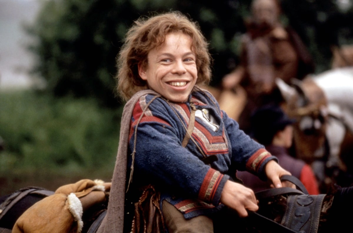 Warwick Davis as Willow Ufgood in the 1988 American dark fantasy adventure film Willow