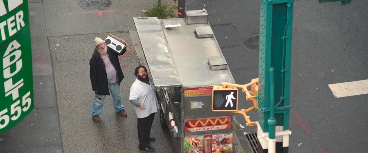 Zach Cherry appears as a street vendor named Klev who asks Spider-Man to "do a flip" in the 2017 American superhero film Spider-Man: Homecoming