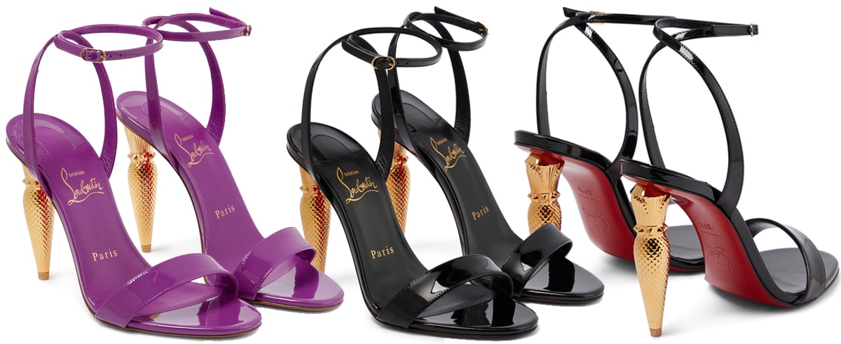 The Lipqueen sandals are set atop a heel in the shape of the house's lipstick case 