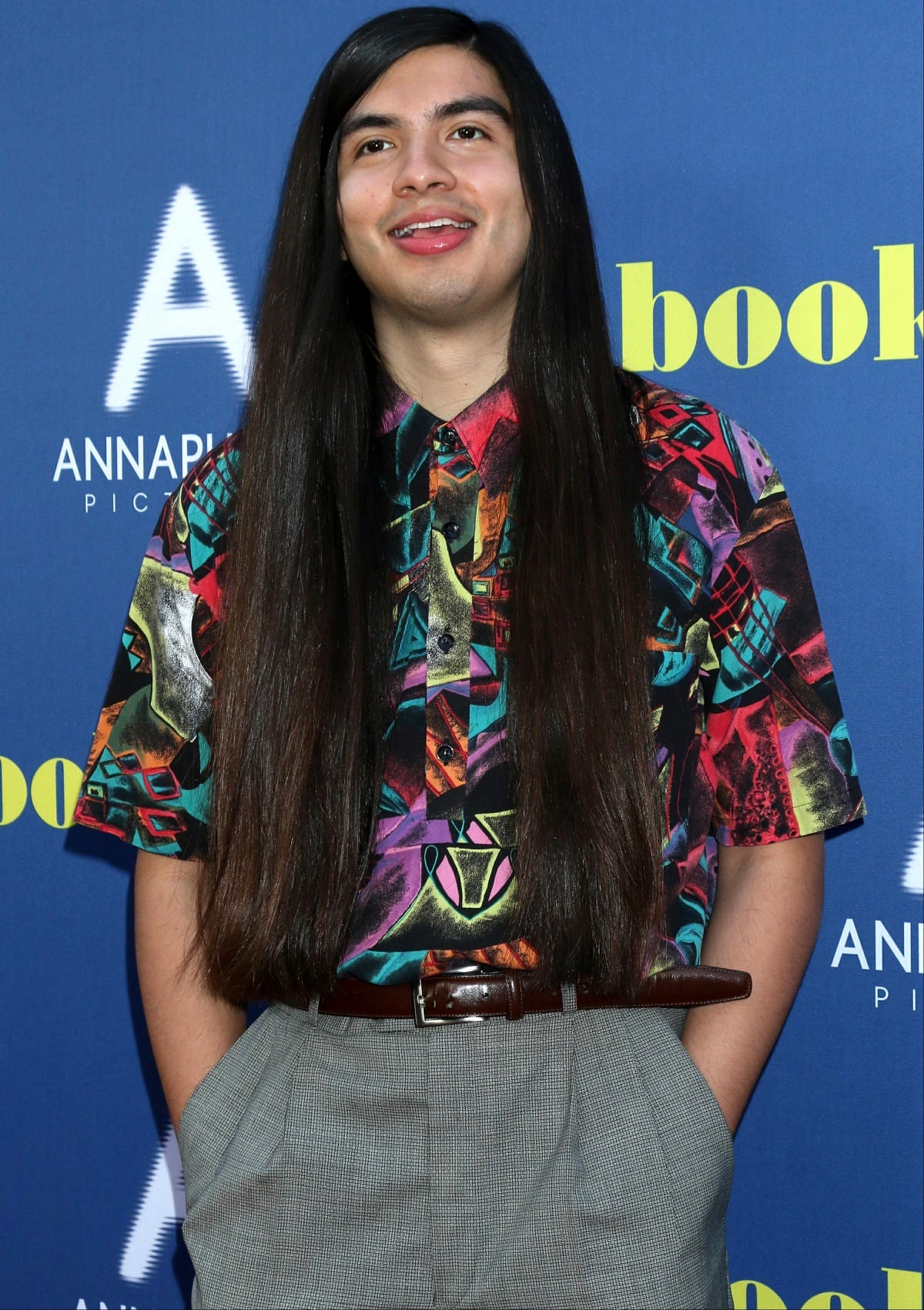 Eduardo Franco attending a special screening of Booksmart