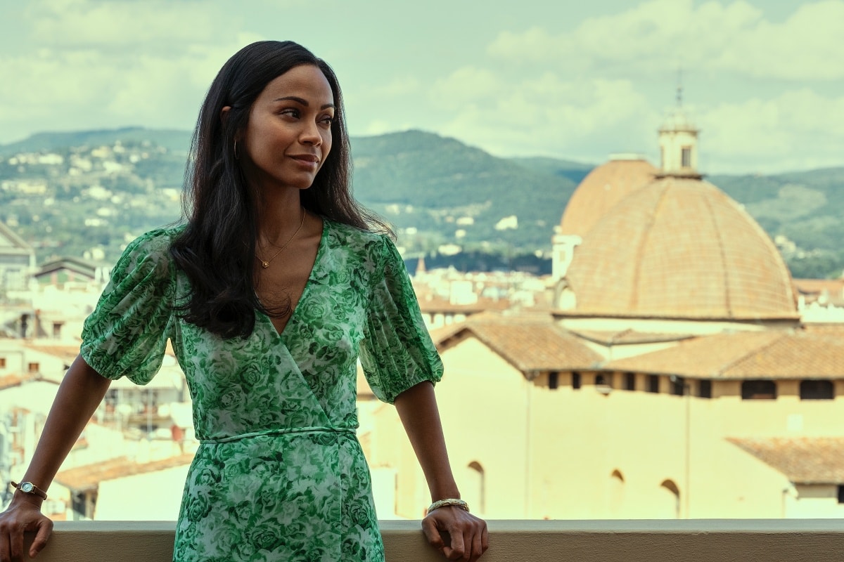 Zoe Saldana as Amy Wheeler in the 2022 drama limited series From Scratch