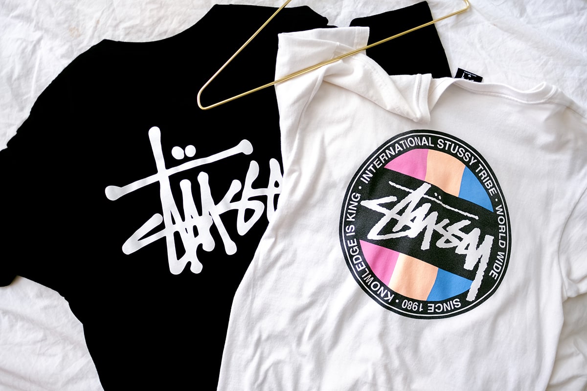 Stussy benefited from the surfwear trend originating in Orange County, California, but was later adopted by the skateboard and hip-hop scenes