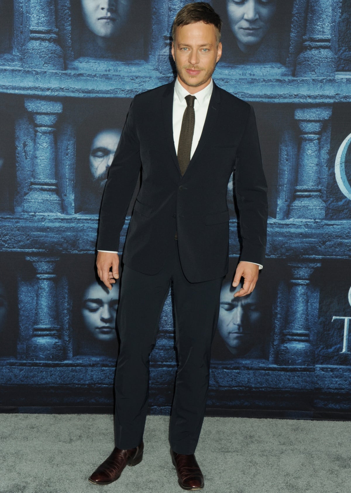 Tom Wlaschiha at the premiere of Game of Thrones