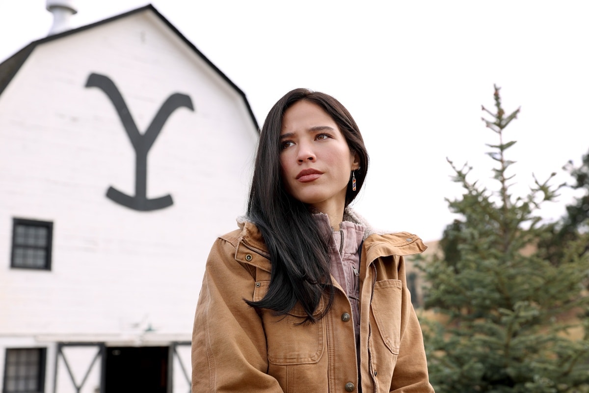 Kelsey Asbille as Monica Dutton in the neo-Western drama television series Yellowstone