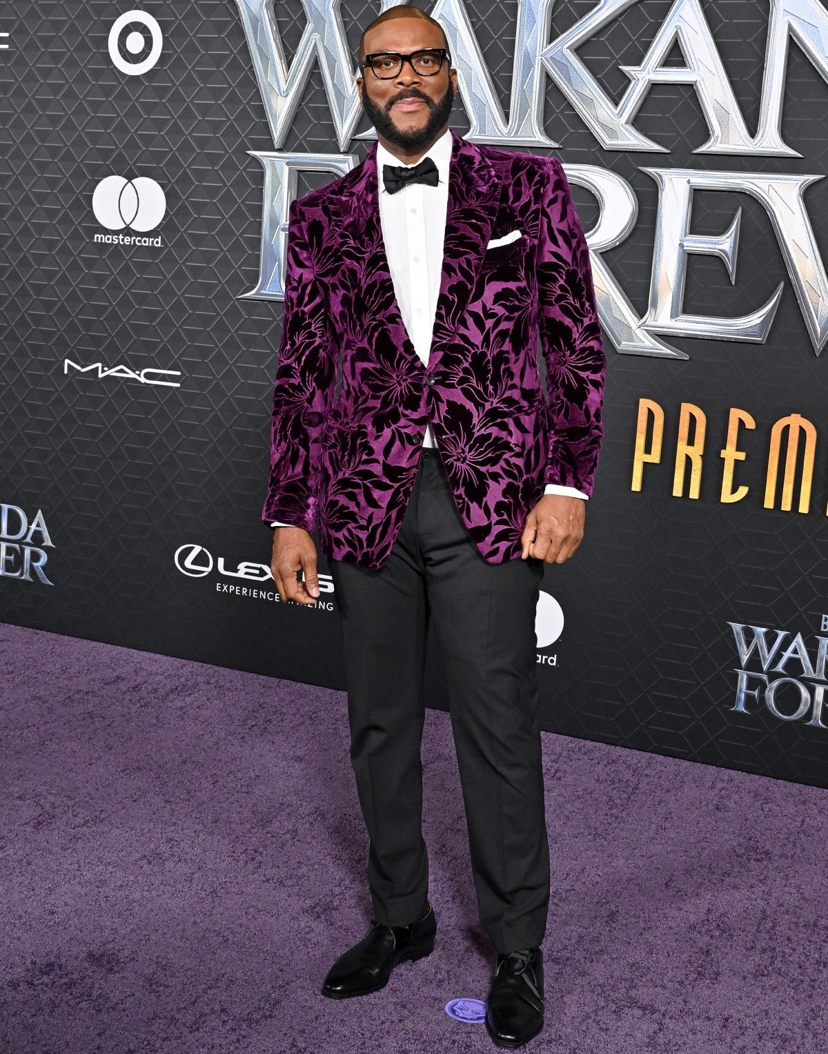 Tyler Perry attending the premiere of Black Panther: Wakanda Forever