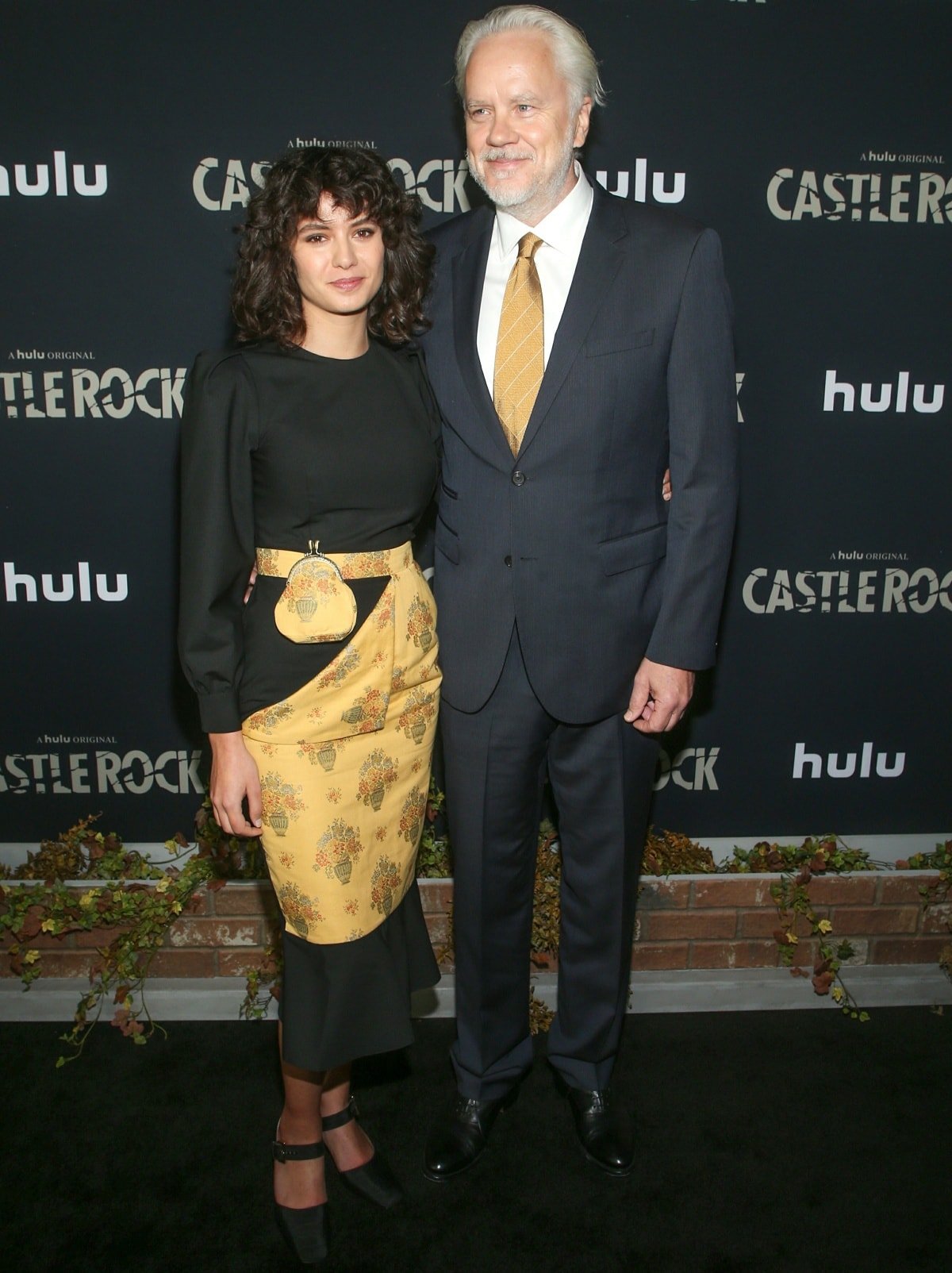 Tim Robbins with Gratiela Brancusi at the Season 2 premiere of Castle Rock
