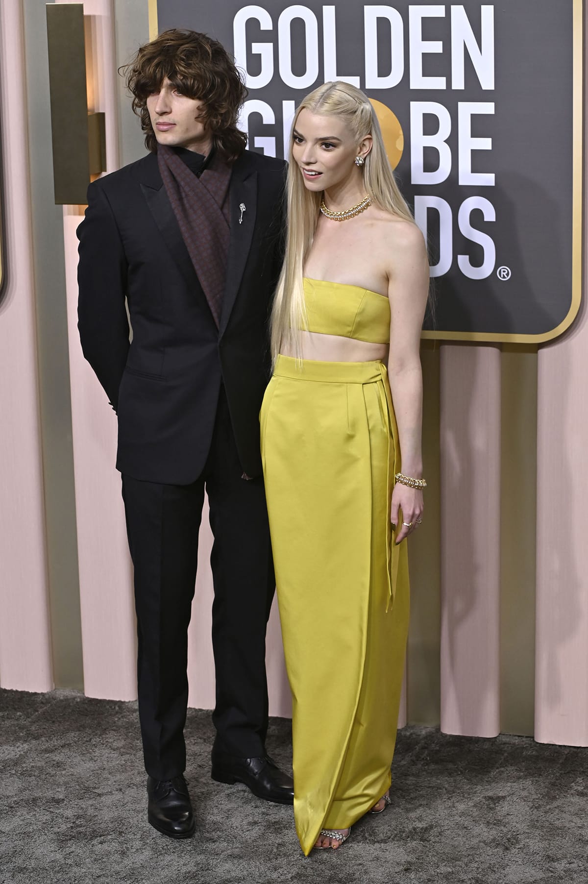 Anya Taylor-Joy makes awards show red carpet debut with rumored husband Malcolm McRae