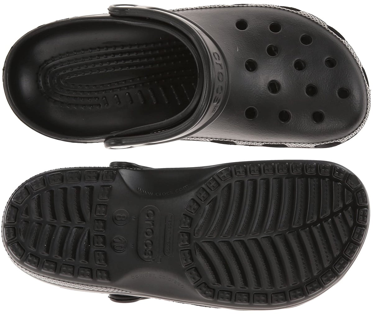 Crocs are designed with ventilation holes to allow for better air circulation and faster evaporation of sweat, helping to keep your feet dry and comfortable