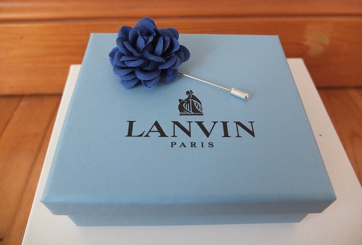Lanvin is famous for its delicate feminine designs and forget-me-not blue packaging introduced by Alber Elbaz