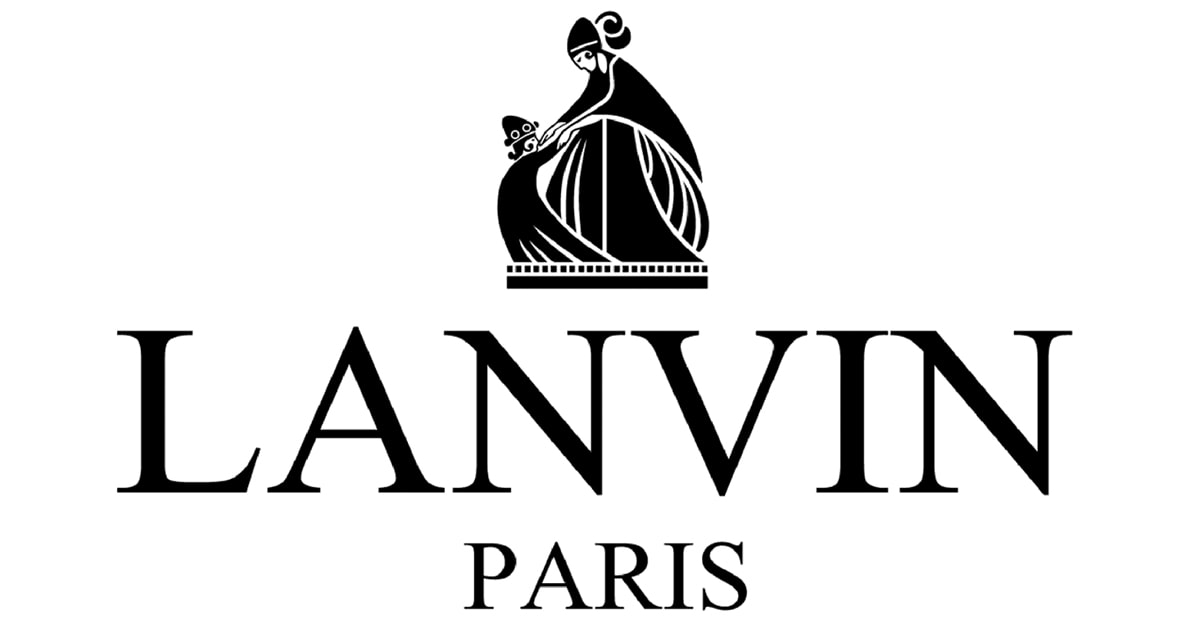The Lanvin logo was inspired by a photograph taken for Jeanne Lanvin as she attended a ball with her only child, Marguerite—her muse and source of inspiration—wearing matching outfits in 1907