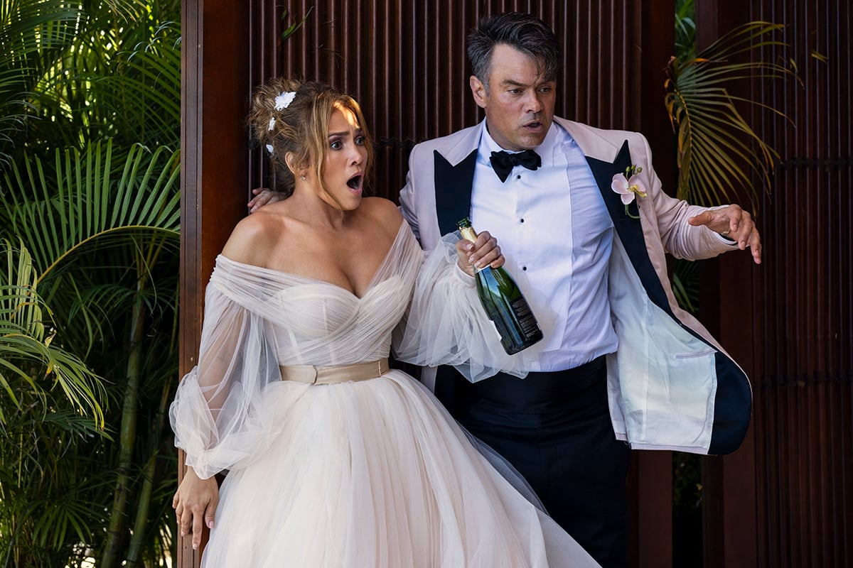 Jennifer Lopez and Josh Duhamel are about to get married in Amazon Studios' Shotgun Wedding