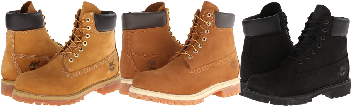 The original waterproof boot, the Timberland Premium 6-inch waterproof boots feature 400 grams of warm, down-free PrimaLoft insulation, anti-fatigue midsole, and a rubber lug outsole