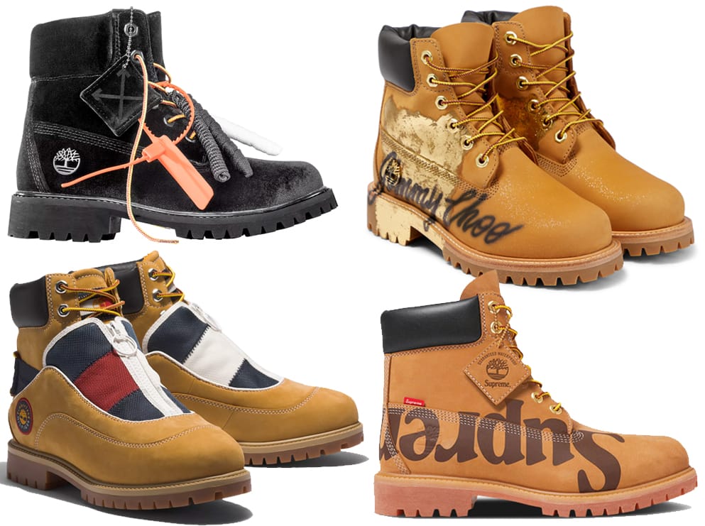 Timberland has collaborated with several famous fashion labels, including Off-White, Jimmy Choo, Tommy Hilfiger, and Supreme
