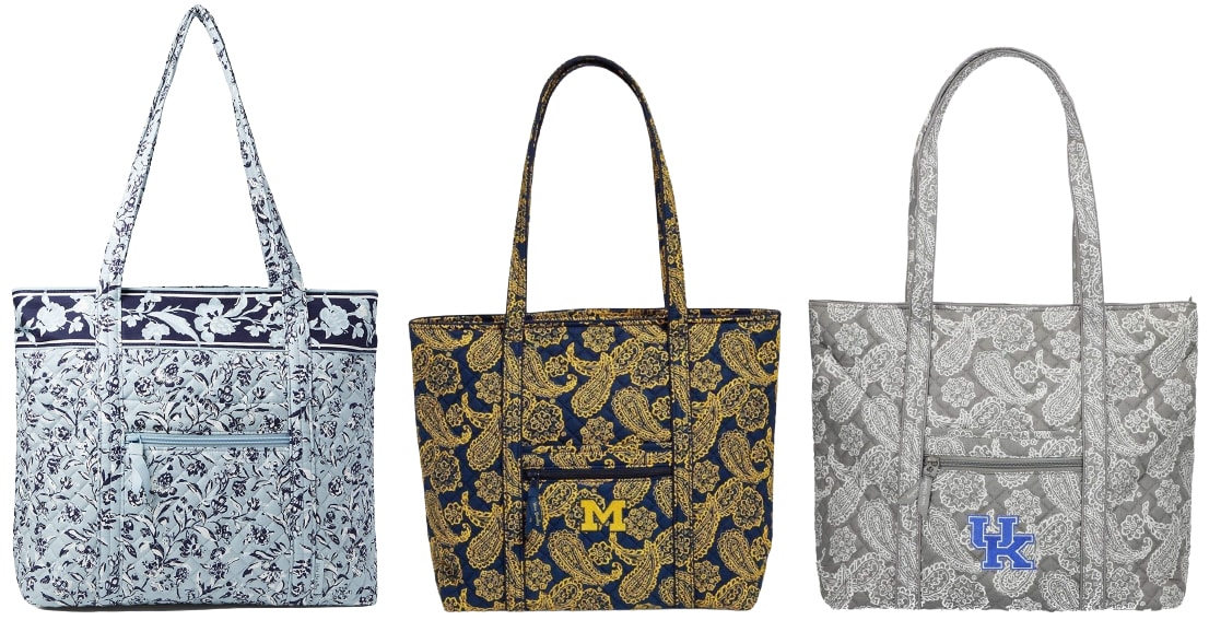 Vera Bradley has collaborated with several colleges, including University of Michigan and University of Kentucky, allowing you to customize and proudly rep your own team