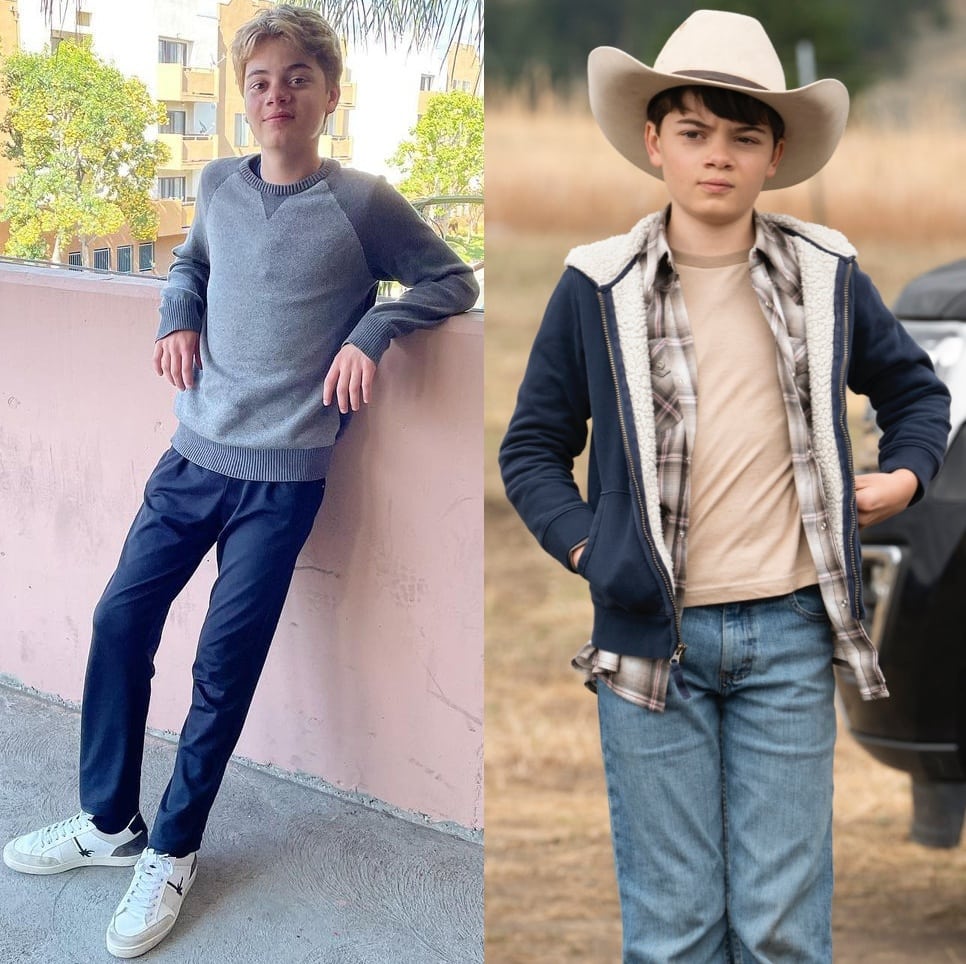 Brecken Merrill as Tate Dutton in the neo-Western drama television series “Yellowstone”