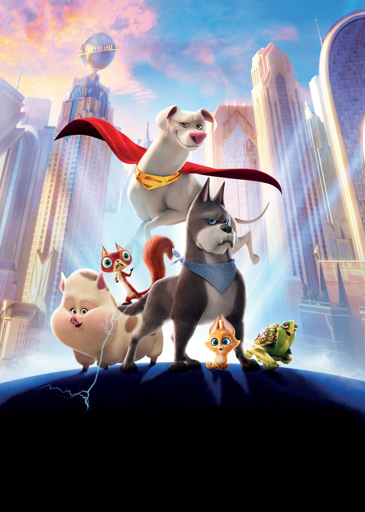 Promotional art for the 2022 3D computer-animated superhero comedy film DC League of Super-Pets