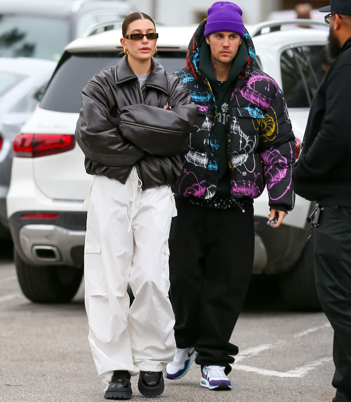 Hailey Bieber and Justin Bieber out for lunch in West Hollywood