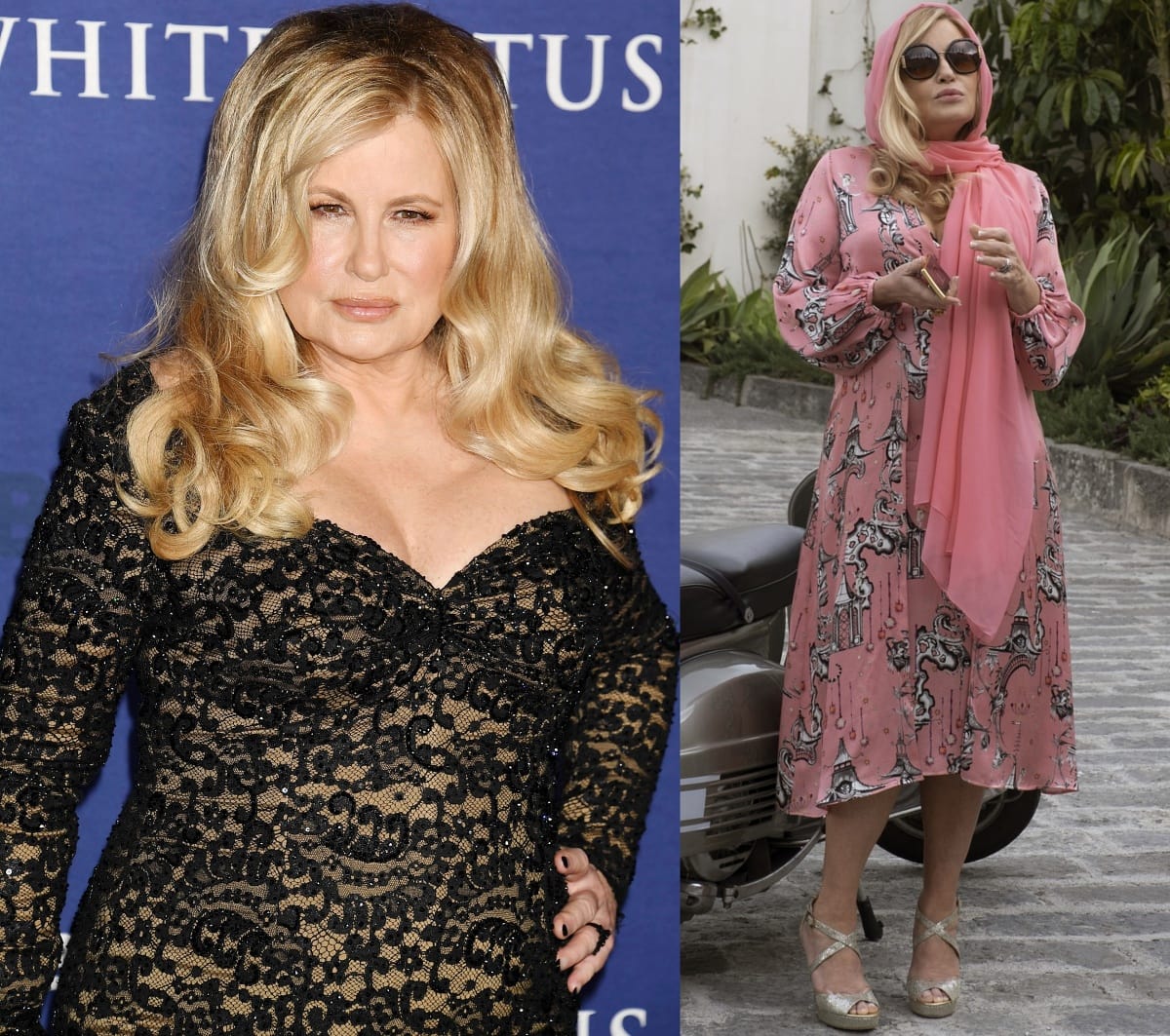 Jennifer Coolidge as Tanya McQuoid-Hunt in the dark comedy-drama anthology television series “The White Lotus”