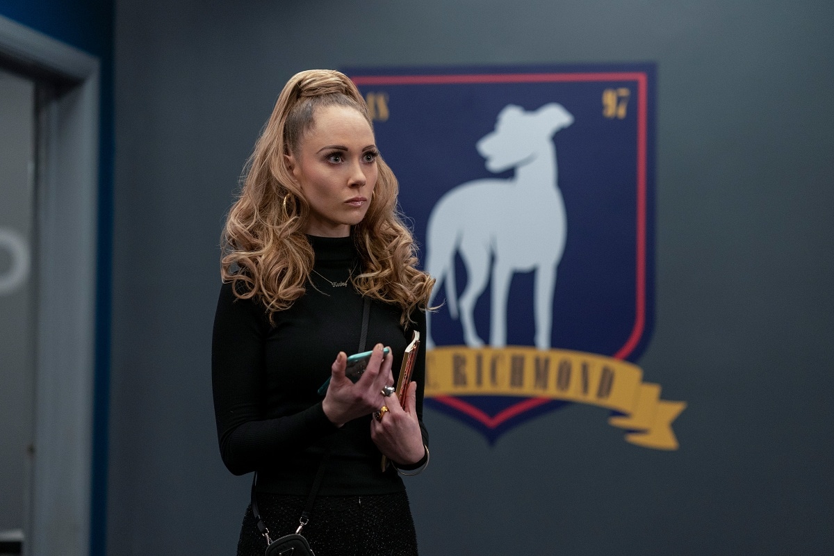 Juno Temple as Keeley Jones in the sports comedy-drama television series Ted Lasso