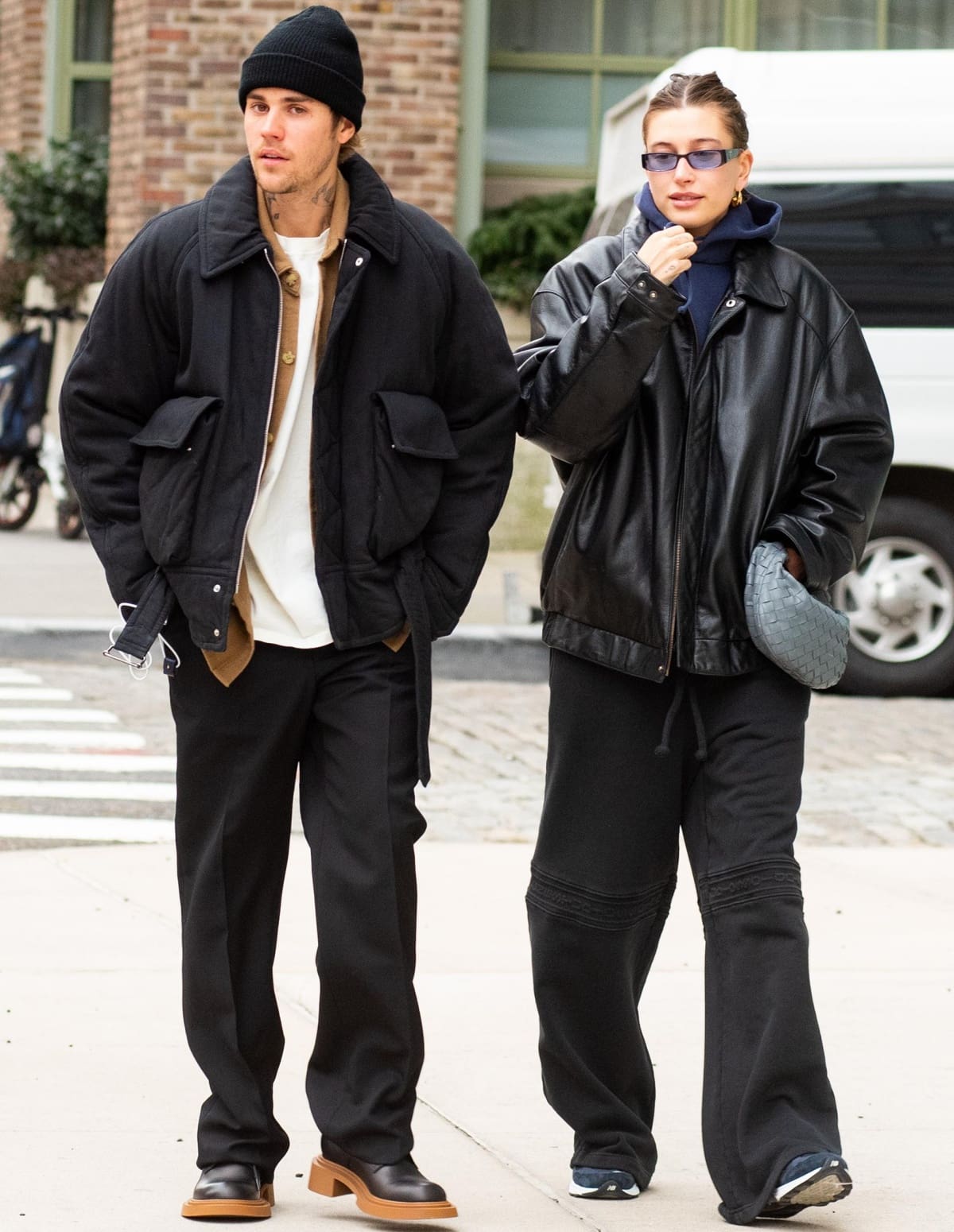 Justin Bieber and Hailey Bieber spotted walking in Tribeca