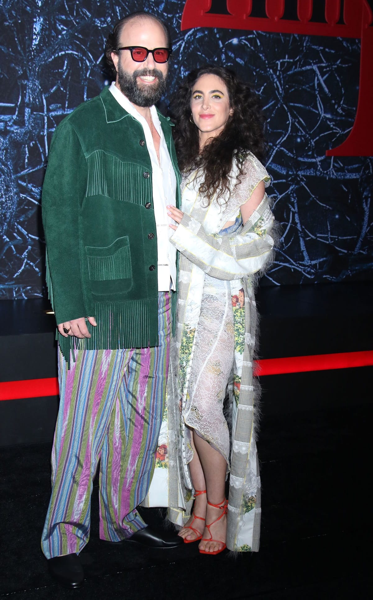 Brett Gelman and his girlfriend Ari Dayan attend Netflix's "Stranger Things" season 4 premiere