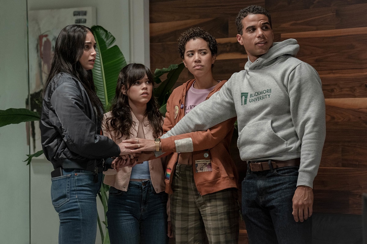 Jasmin Savoy Brown and Mason Gooding (pictured with Melissa Barrera and Jenna Ortega) will return as twins Mindy and Chad Meeks in Scream VI