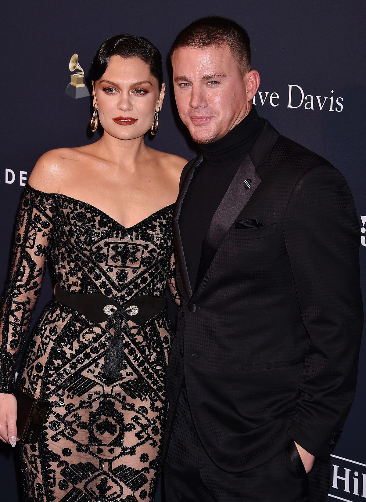 Jessie J and actor Channing Tatum, pictured at the 2020 Pre-Grammy Gala, dated in 2018 before splitting in 2020