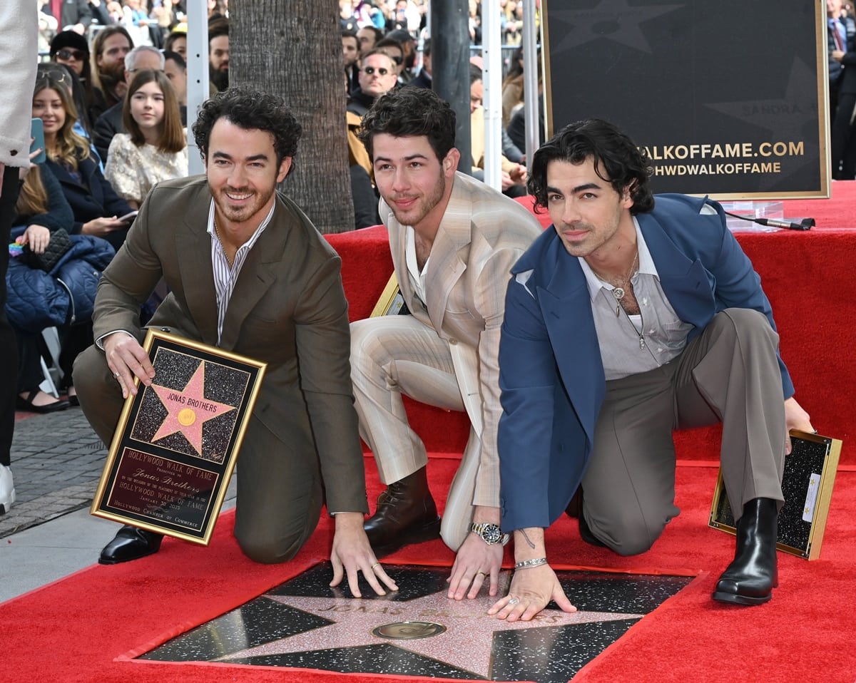 The Jonas Brothers secured their place in history with a permanent symbol – a star on the Hollywood Walk of Fame