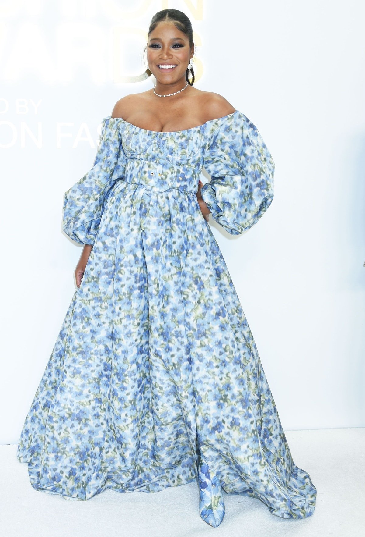 Keke Palmer made a stunning appearance at the CFDA Fashion Awards in a floral gown from Carolina Herrera's spring 2023 "Secret Garden" runway show