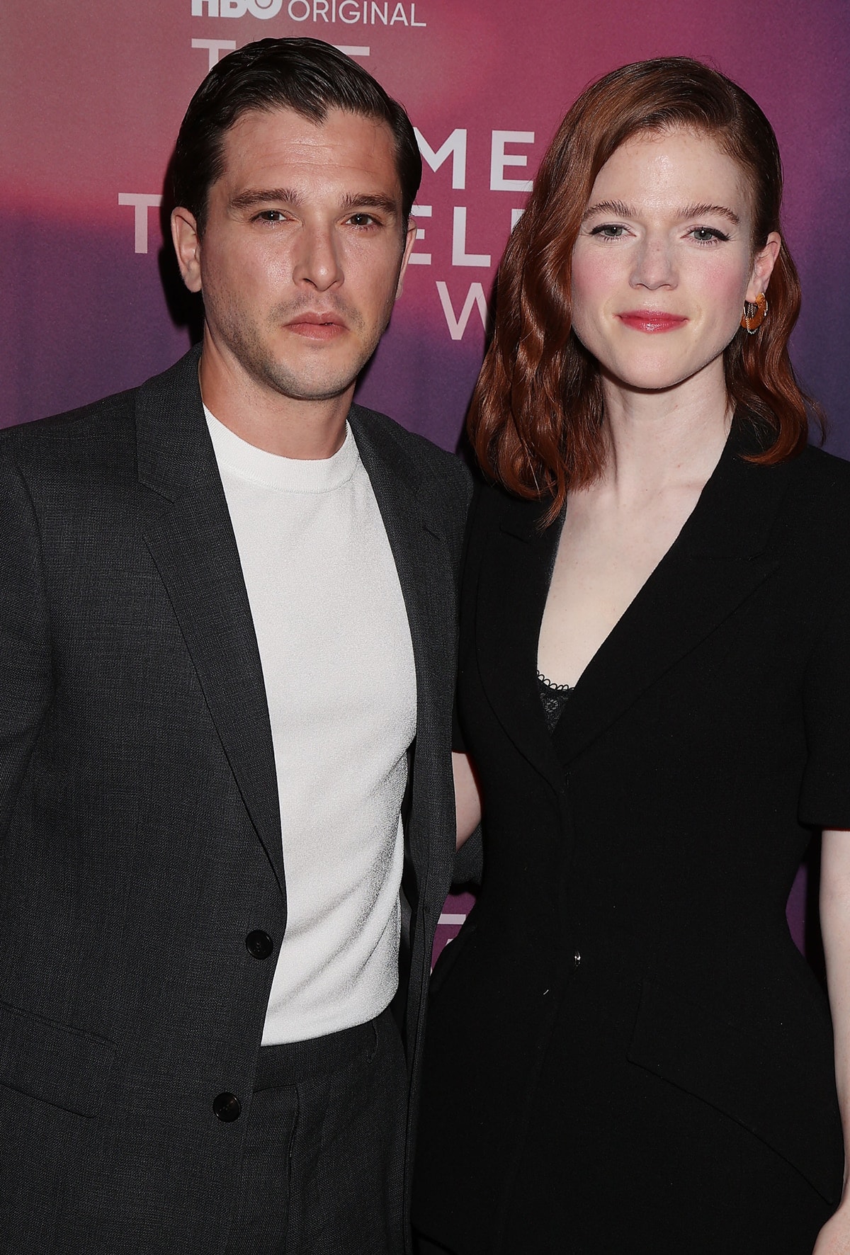 Rose Leslie and her husband Kit Harington attend HBO's "The Time Traveler's Wife" New York Premiere