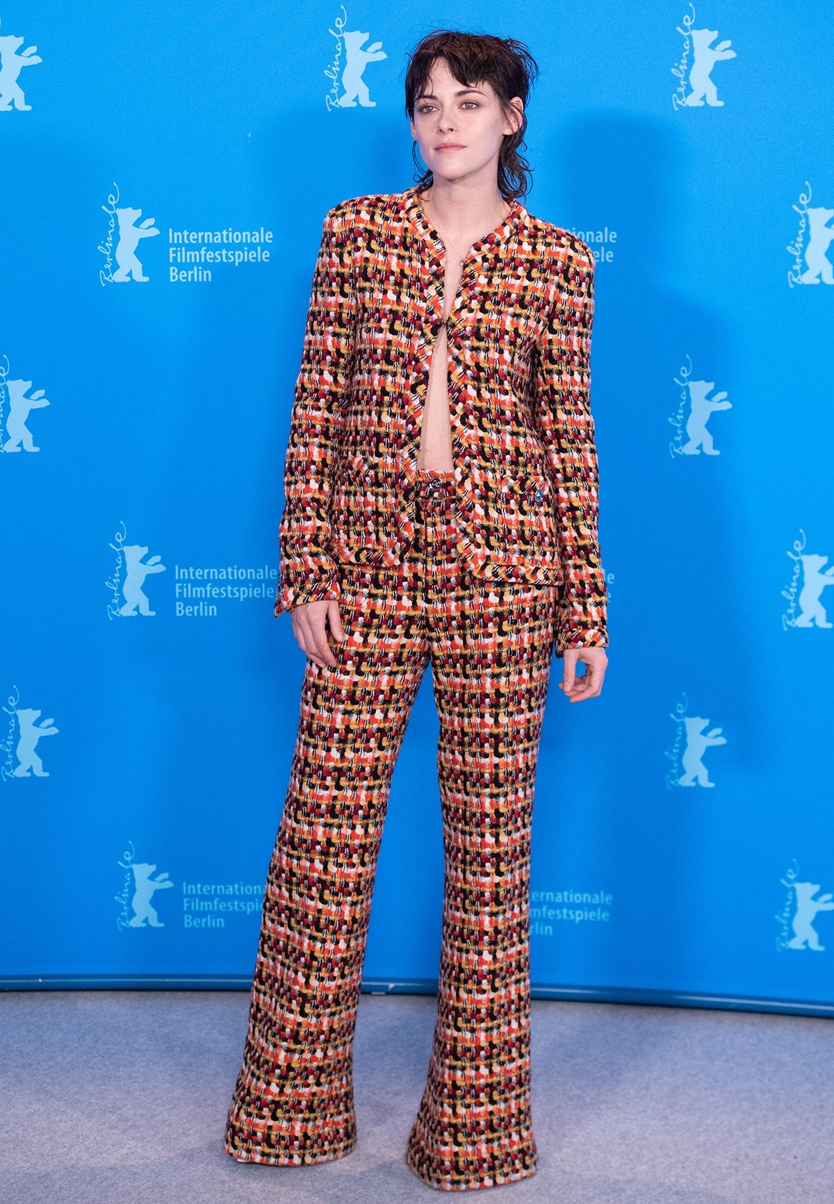 Kristen Stewart brings her A-game to the Berlin International Film Festival 2023 red carpet on February 16, 2023