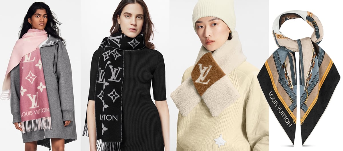 Louis Vuitton scarves are made using 100% cashmere, silk, wool, and other noble materials, including mink