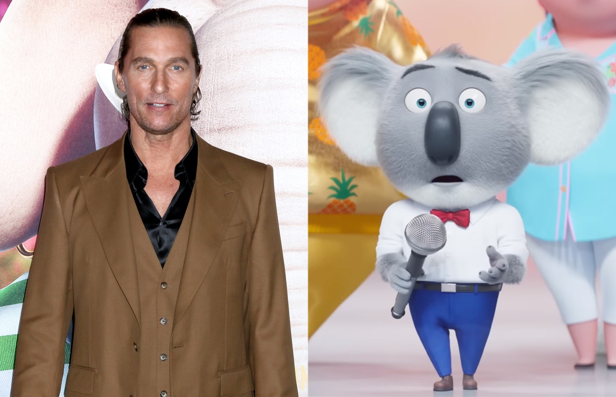 Matthew McConaughey lends his voice for the second time in the Sing sequel as anthropomorphic koala Buster Moon