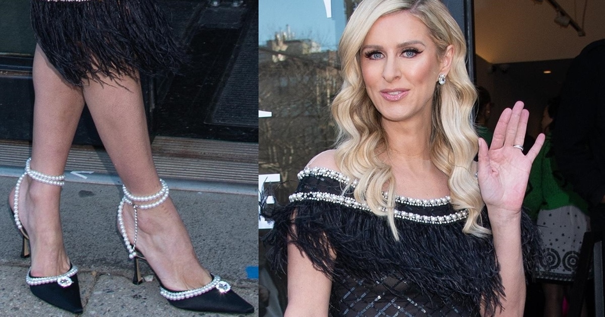 Nicky Hilton Rothschild Brings Back Roaring Twenties in Feathered Dress