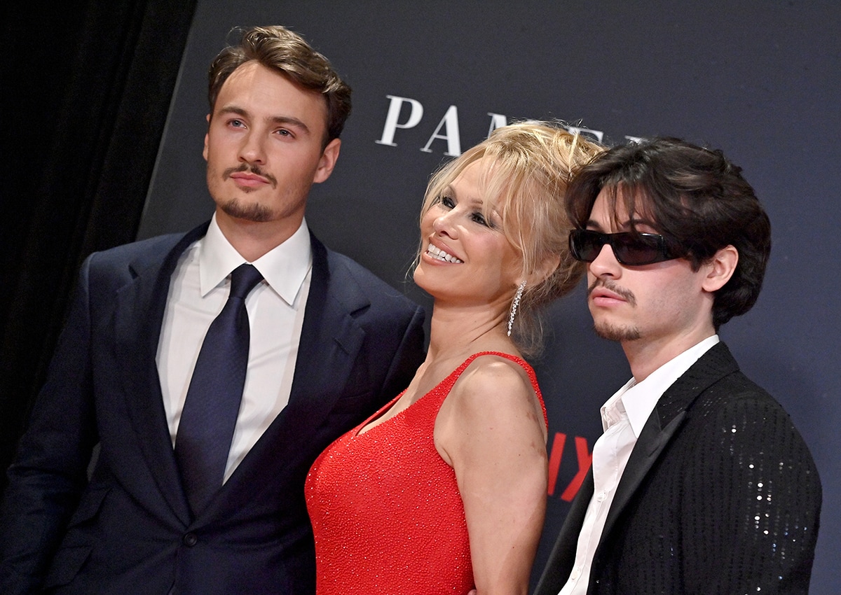 Pamela Anderson says Pamela: A Love Story is a family project and that her experience was just as emotional for her sons