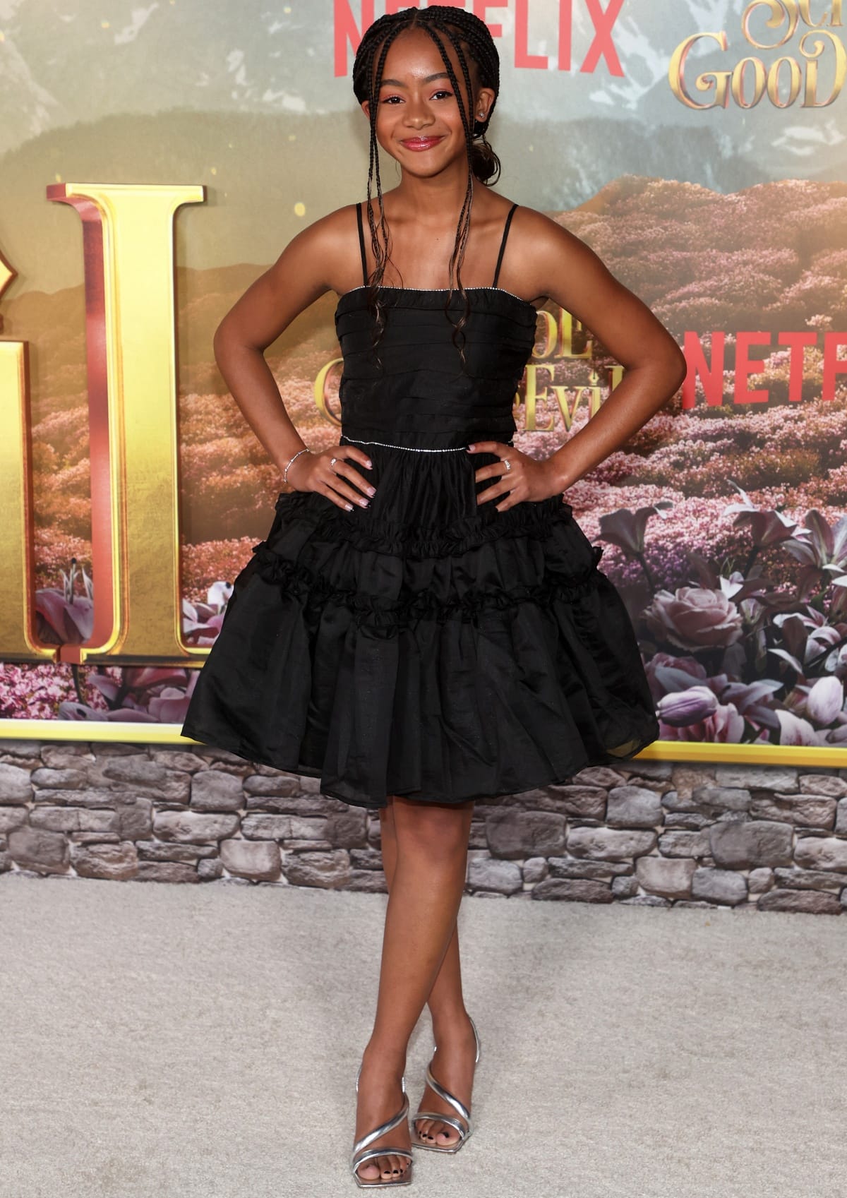Faithe Herman at the premiere of Netflix’s The School for Good and Evil