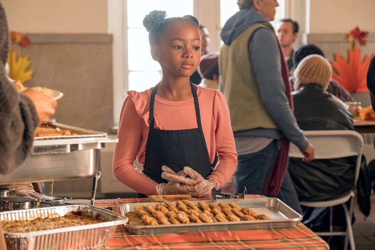 Faithe Herman as Annie Pearson, the younger daughter of Randall and Beth on "This Is Us"