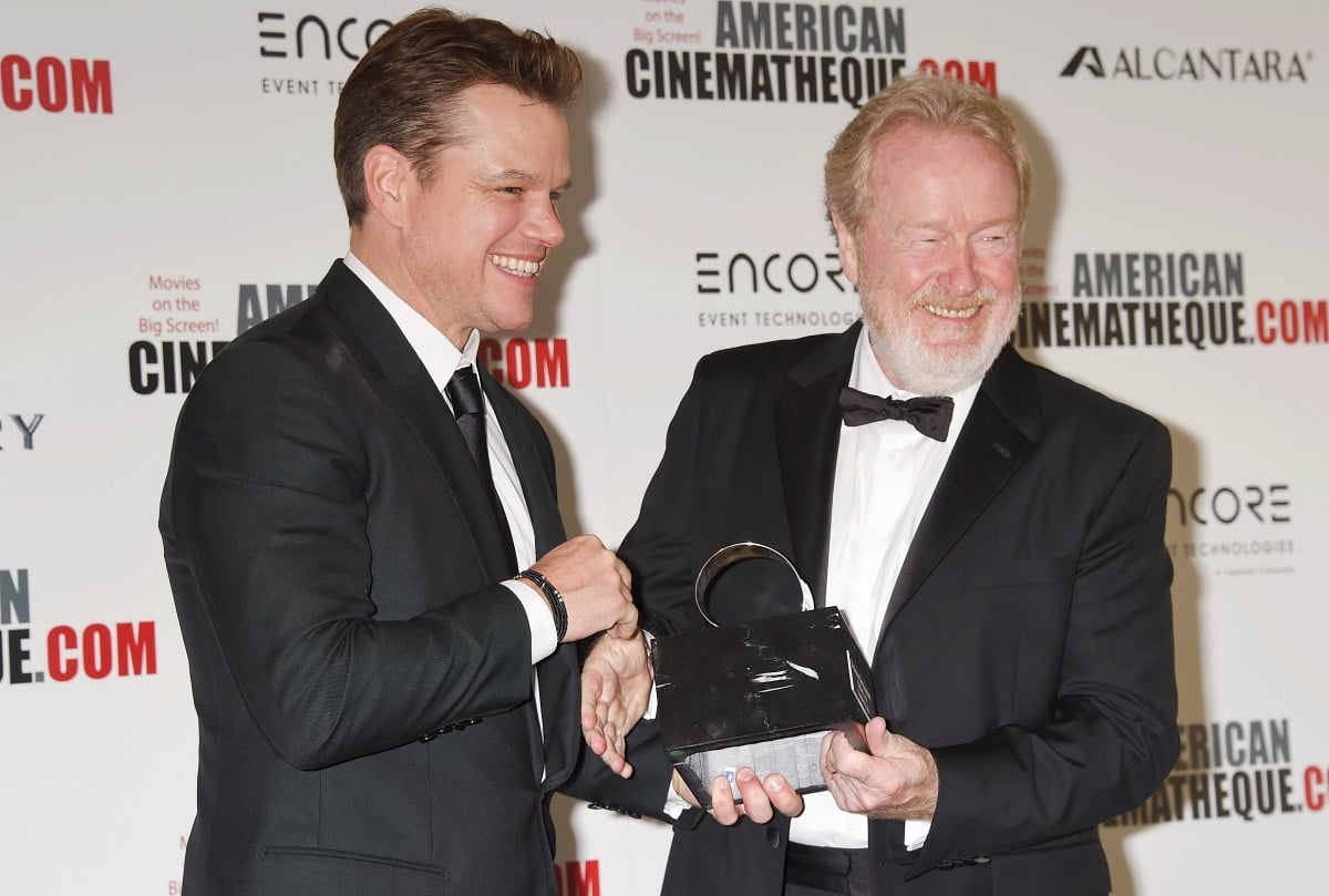 Matt Damon and Ridley Scott at the 30th Annual American Cinematheque Awards Gala