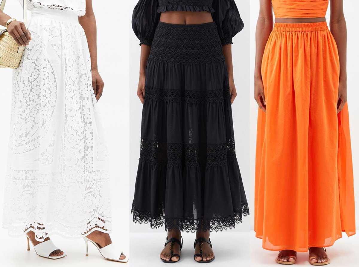 Maxi skirts are universally flattering and versatile, often crafted from lightweight fabrics, making them a popular choice for various occasions