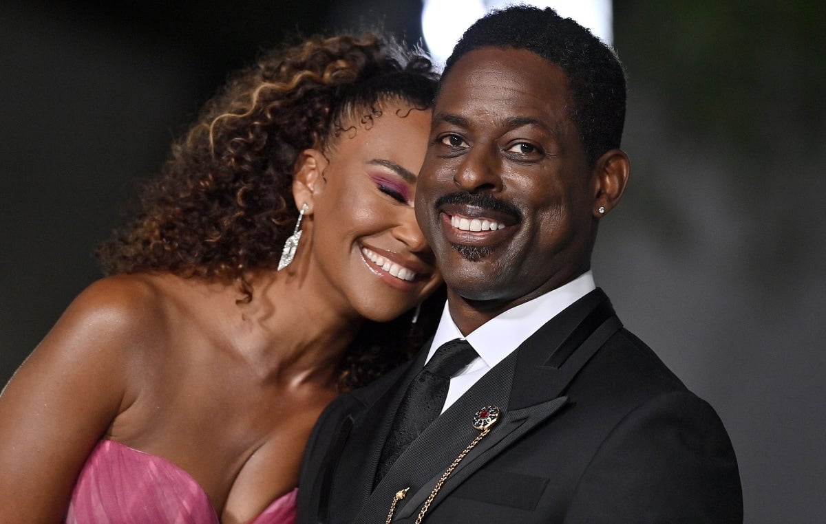 Ryan Michelle Bathe cozying up to Sterling K. Brown during the 2nd Annual Academy Museum Gala