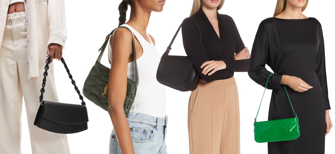 A popular '90s bag silhouette, shoulder bags have never gone out of style and can be worn over the arm or on the shoulder