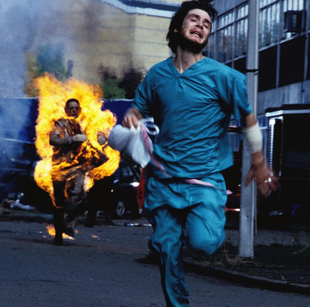 Cillian Murphy as Jim in the 2002 British post-apocalyptic horror film 28 Days Later