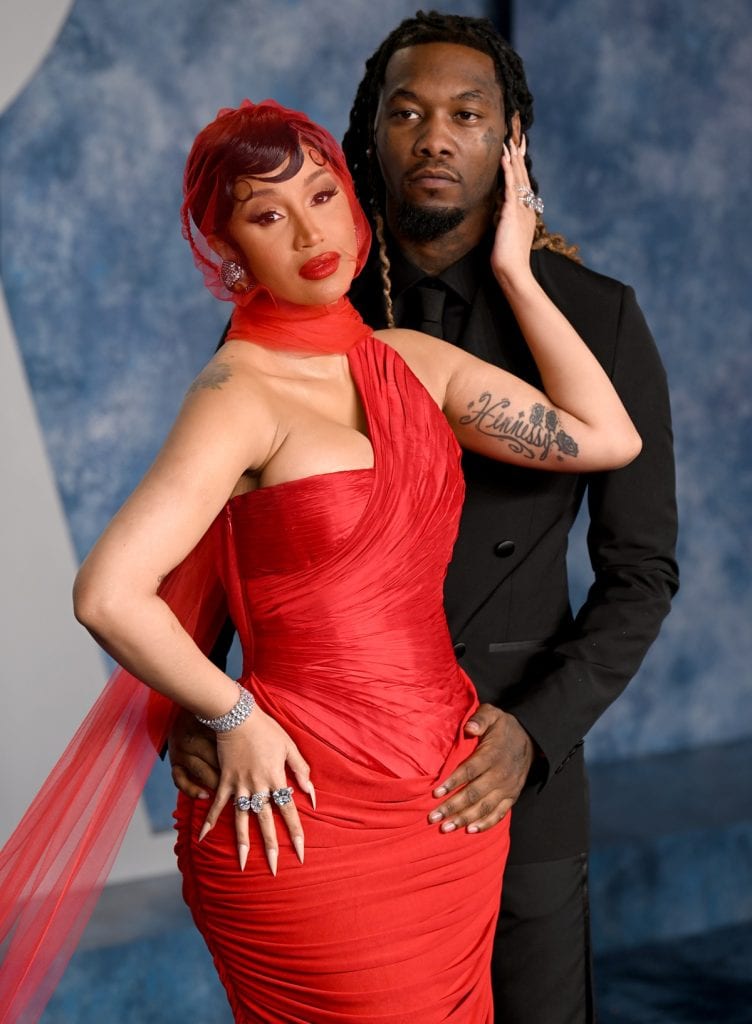 Cardi B Flames Up in SheerVeiled Dress at 2023 Vanity Fair Oscars