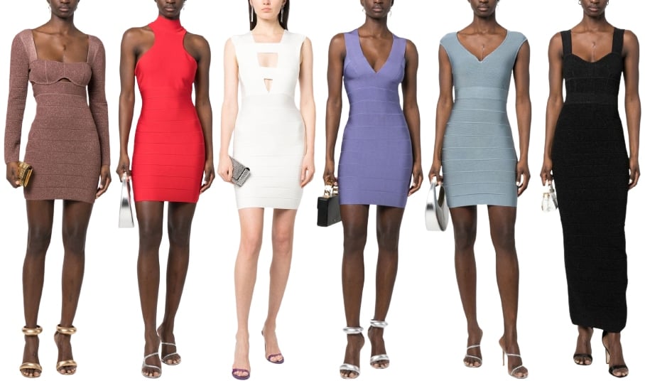 Herve Leger pioneered the creation of bandage dresses or the body-con (body-conscious) dresses