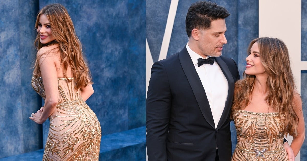 Sofia Vergara Stuns in Sequins With Joe Manganiello at the 2023 Vanity