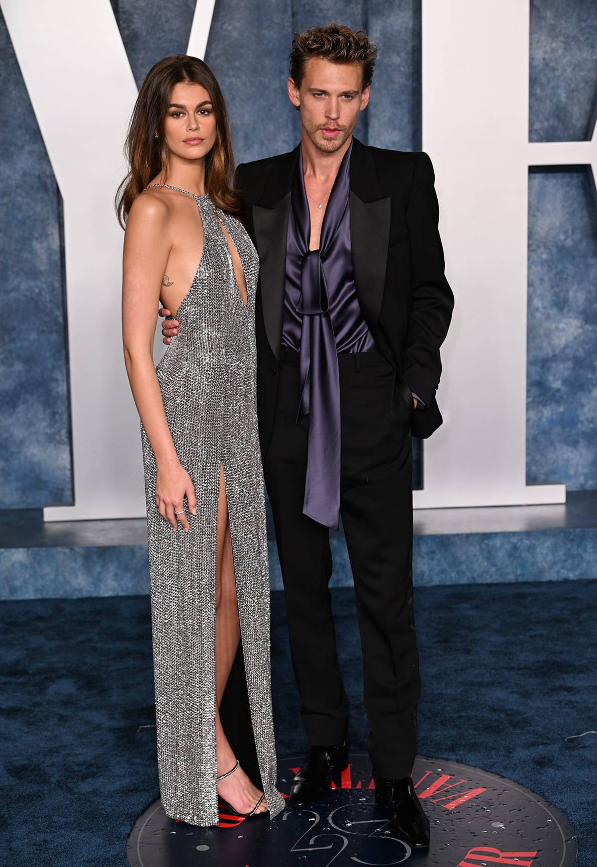 Kaia Gerber shows support for boyfriend Austin Butler at the Vanity Fair Oscars Party on March 12, 2023