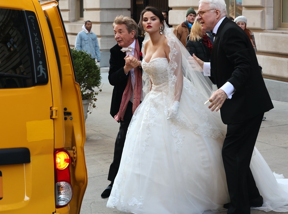 Steve Martin and Martin Short waved their arms and hailed a taxi for Selena Gomez