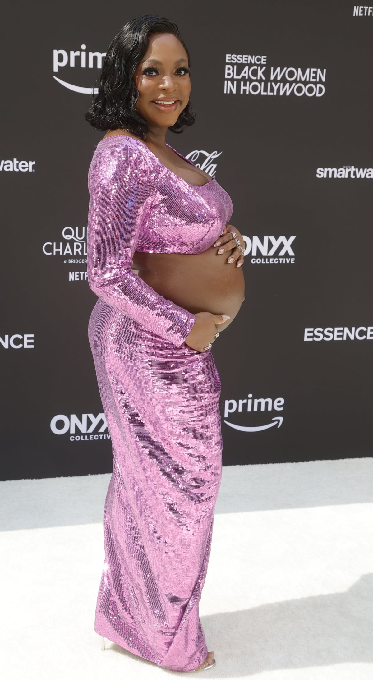Naturi Naughton shared the news of her pregnancy in January and expressed her excitement to see her baby's cute face and how it will reflect both her and her husband