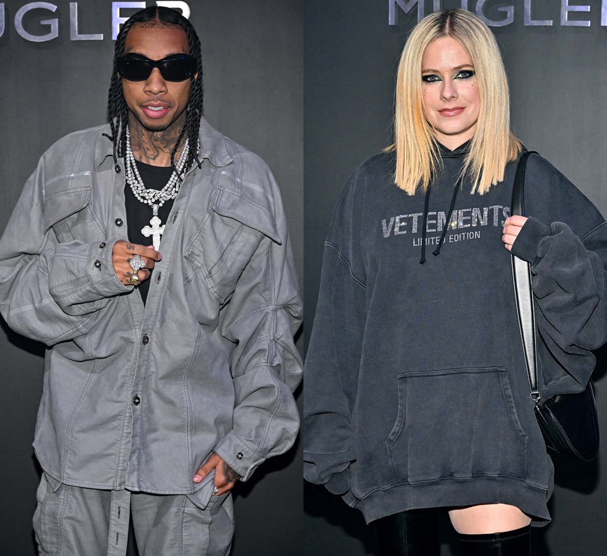 Tyga and Avril Lavigne seemingly confirmed romance rumors after they were pictured kissing at the Mugler x Hunter Schafer party during Paris Fashion Week on March 6, 2023